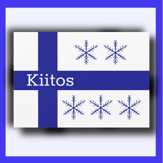 Carte De Remerciements finnois