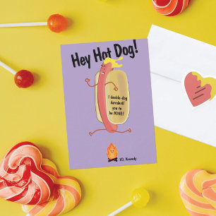 Carte De Remerciements Fire Jumping Hot Kids School Valentine's Day Card