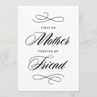 First My Mother Forever My Friend Script | Blush
