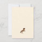 Carte De Remerciements First Rodeo Cowboy First Birthday (Dos)