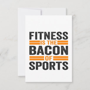 Carte De Remerciements Fitness est le bacon de Sport Funny Fitness Gym