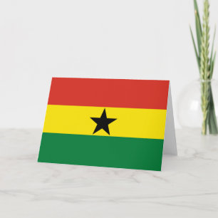 Carte De Remerciements Flag du Ghana