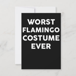 Carte De Remerciements Flamant rose Costume de Flamant rose le plus mau