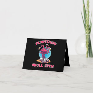 Carte De Remerciements Flamant rose Costume d'Halloween de l'équipage d