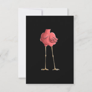 Carte De Remerciements Flamant rose sans tête cool cadeaux costumes d'Hal