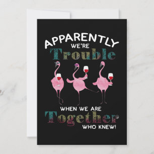 Carte De Remerciements Flamants roses  Apparemment nous sommes des Flaman