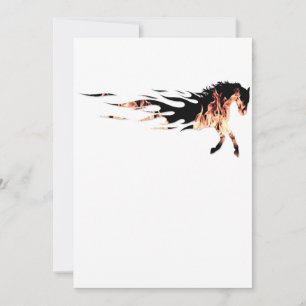 Carte De Remerciements Flammes du cheval, Logo du cheval, Cheval