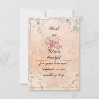 Carte De Remerciements Flat Thank You Card