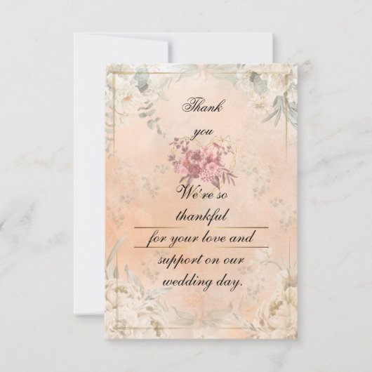 Carte De Remerciements Flat Thank You Card (Devant)