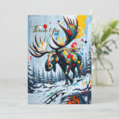 Carte De Remerciements Flat Thank You Card (Debout devant)