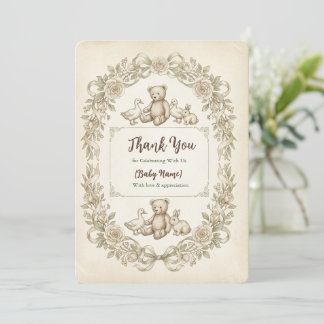 Carte De Remerciements Flat Thank You Card
