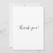 Carte De Remerciements Flat Thank You Card (Dos)