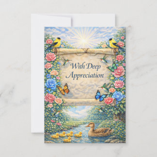 Carte De Remerciements Flat Thank You Card
