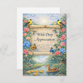 Carte De Remerciements Flat Thank You Card (Devant / Derrière)