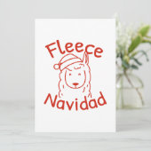 Carte De Remerciements Fleece Navidad (Debout devant)