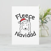 Carte De Remerciements Fleece Navidad (Debout devant)