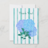 Carte De Remerciements Fleur Blue Hydrangea (Devant)