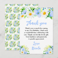 Fleur d'anniversaire Marguerites et Myosotis