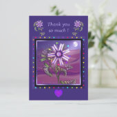 Carte De Remerciements Fleur dans le désert (Debout devant)