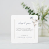 Carte De Remerciements Fleur d'aquarelle Fleur de marguerite Obsèques Rem (Debout devant)