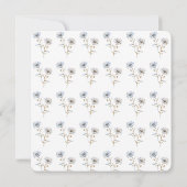 Carte De Remerciements Fleur d'aquarelle Fleur de marguerite Obsèques Rem (Dos)