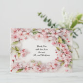 Carte De Remerciements Fleur de cerise (Debout devant)