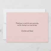 Carte De Remerciements Fleur de cerise (Dos)