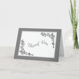 Carte De Remerciements Fleur de lis Design Thank You