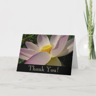 Carte De Remerciements Fleur de lotus rose III Florale d'été
