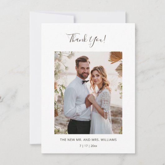 Carte De Remerciements Fleur de magnolia 3D en ivoire (Devant)