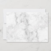 Carte De Remerciements Fleur de marbre blanc (Dos)