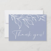 Carte De Remerciements Fleur de périphérie (Devant)