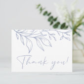 Carte De Remerciements Fleur de Pervenche (Debout devant)