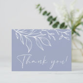 Carte De Remerciements Fleur de Pervenche (Debout devant)