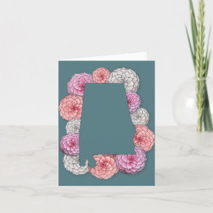 Carte De Remerciements Fleur d'État de l'Alabama