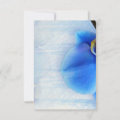 Carte De Remerciements Fleur d'orchidée bleu tropicale moderne (Dos)