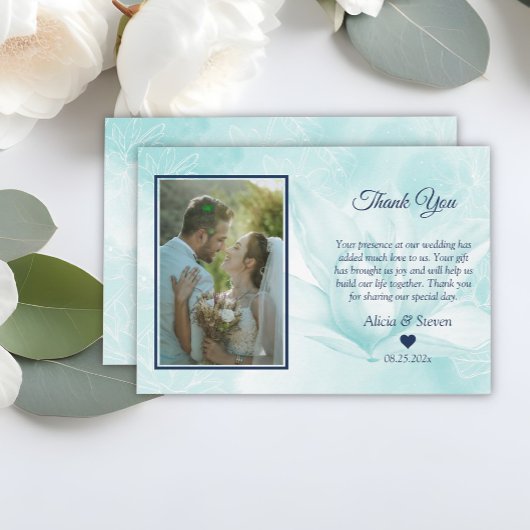 Carte De Remerciements Fleur Ethereal Magnolia, Mariage