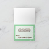 Carte De Remerciements Fleur Hawaï de l'Hibiscus du printemps plié (Intérieur)