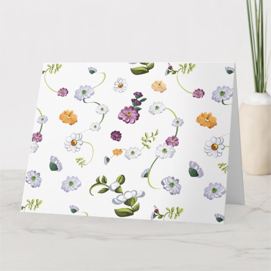Carte De Remerciements Fleur marguerite 2 (Devant)