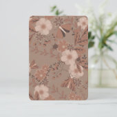 Carte De Remerciements Fleur Mocha Meadow (Debout devant)