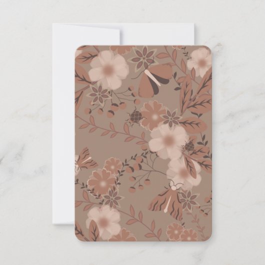 Carte De Remerciements Fleur Mocha Meadow (Devant)