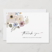 Carte De Remerciements Fleur Moderne (Devant)