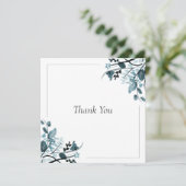 Carte De Remerciements Fleur orientale (Debout devant)