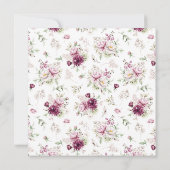 Carte De Remerciements Fleur Romantique Pentacle de Paeonie Florale (Dos)