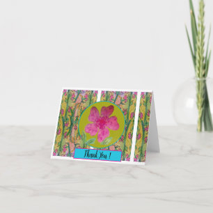 Carte De Remerciements Fleur rose4