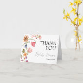 Carte de remerciements fleur sauvage (Fleur jaune)