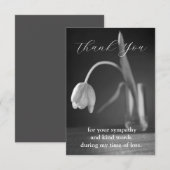 Carte De Remerciements Fleur sauvage (Devant / Derrière)