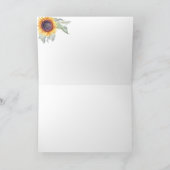 Carte de remerciements fleur sauvage (Intérieur)