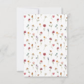 Carte de remerciements fleur sauvage (Dos)