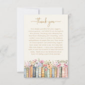 Carte de remerciements fleur sauvage (Devant)